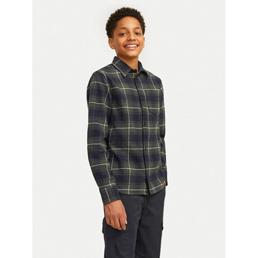 Jack&Jones Junior Koszula James 12260989 Kolorowy Relaxed Fit ze sklepu MODIVO w kategorii Koszule chłopięce - zdjęcie 182758759