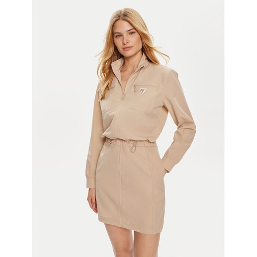 Guess Sukienka codzienna Aurelie V4YK01 WG982 Beżowy Regular Fit Guess XXS MODIVO