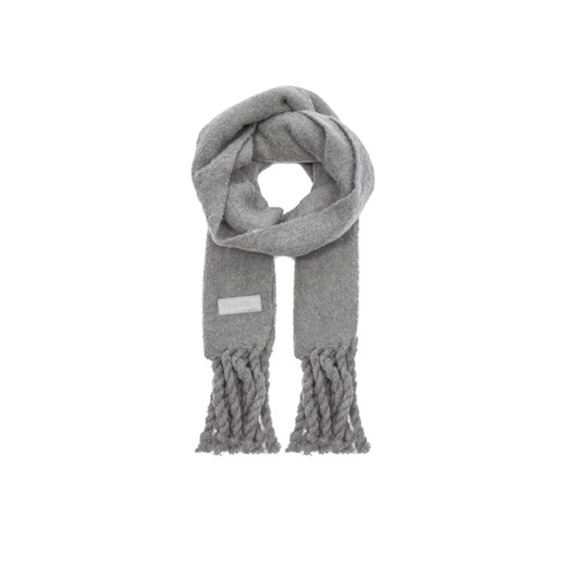 Tommy Hilfiger Szalik Tommy Twist Scarf AW0AW15530 Szary ze sklepu MODIVO w kategorii Szaliki i chusty damskie - zdjęcie 182758779