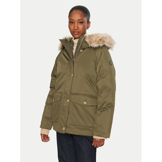 Tommy Hilfiger Kurtka przejściowa WW0WW42744 Khaki Regular Fit ze sklepu MODIVO w kategorii Kurtki damskie - zdjęcie 182758836