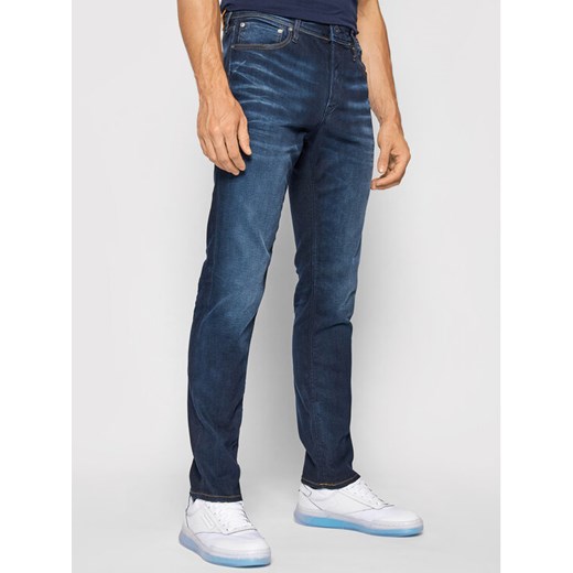 Jack&Jones Jeansy Tim 12118215 Granatowy Slim Fit ze sklepu MODIVO w kategorii Jeansy męskie - zdjęcie 182758896
