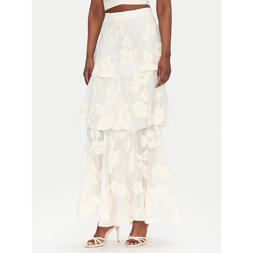 ACCESS FASHION Spódnica maxi 53-6025-558 Écru Regular Fit ze sklepu MODIVO w kategorii Spódnice - zdjęcie 182758937