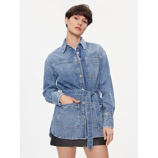 Pepe Jeans Kurtka jeansowa Mandy PL402393 Niebieski Regular Fit ze sklepu MODIVO w kategorii Kurtki damskie - zdjęcie 182758948