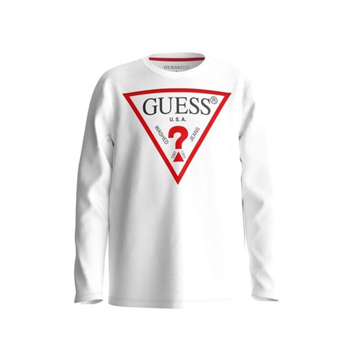 Guess Bluzka L84I29 K8HM0 Biały Regular Fit ze sklepu MODIVO w kategorii T-shirty chłopięce - zdjęcie 182758957