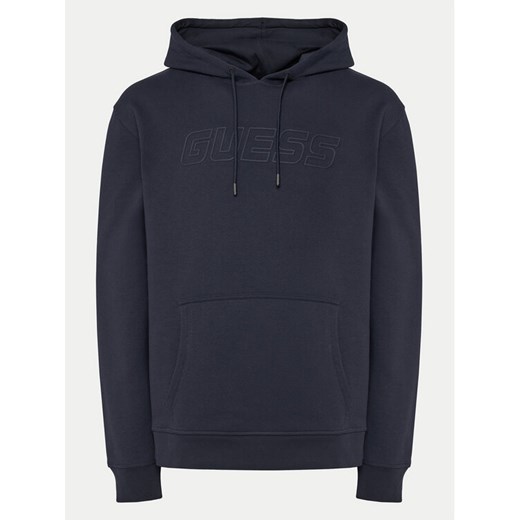 Guess Bluza Z4YQ12 KAIJ1 Granatowy Regular Fit ze sklepu MODIVO w kategorii Bluzy męskie - zdjęcie 182758965