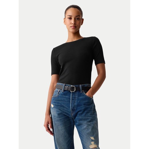 Gap T-Shirt 540635-01 Czarny Slim Fit ze sklepu MODIVO w kategorii Bluzki damskie - zdjęcie 182759006