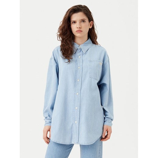 Calvin Klein Jeans Koszula jeansowa J20J225010 Błękitny Oversize ze sklepu MODIVO w kategorii Koszule damskie - zdjęcie 182759025