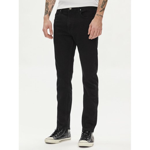 Lee Jeansy Rider 112140635 Czarny Slim Fit ze sklepu MODIVO w kategorii Jeansy męskie - zdjęcie 182759028
