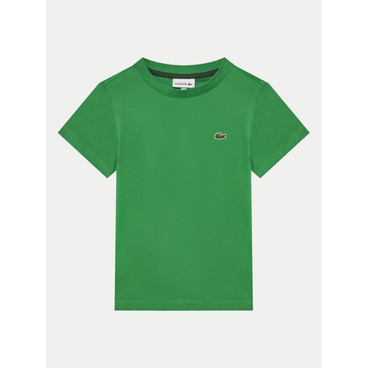 Lacoste T-Shirt TJ1122 Zielony Regular Fit ze sklepu MODIVO w kategorii T-shirty chłopięce - zdjęcie 182759058