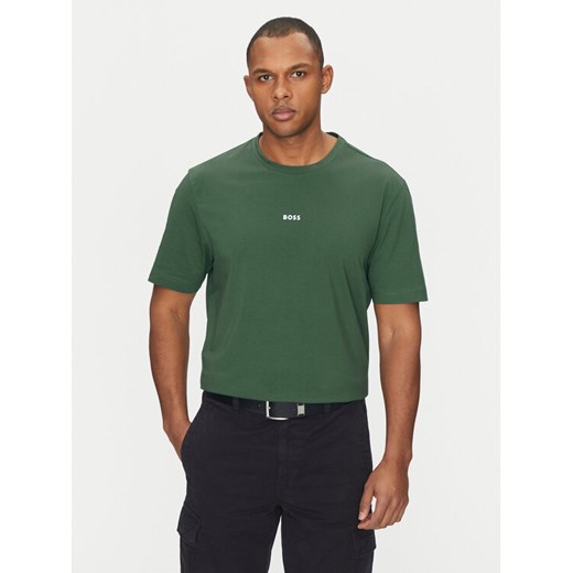 BOSS T-Shirt Tchup 50473278 Zielony Relaxed Fit ze sklepu MODIVO w kategorii T-shirty męskie - zdjęcie 182759125