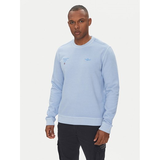 Aeronautica Militare Bluza 251FE1991F583 Błękitny Regular Fit ze sklepu MODIVO w kategorii Bluzy męskie - zdjęcie 182759138