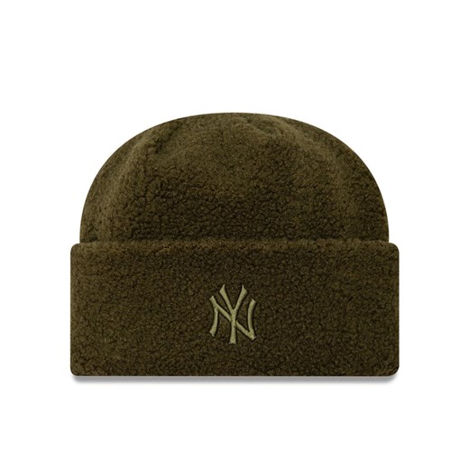 New Era Czapka Borg New York Yankees Cuff Knit Beanie 60580758 Zielony ze sklepu MODIVO w kategorii Czapki zimowe damskie - zdjęcie 182759145
