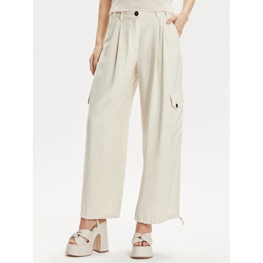 MAX&Co. Spodnie materiałowe Corvino 2416131072200 Beżowy Wide Leg ze sklepu MODIVO w kategorii Spodnie damskie - zdjęcie 182759157