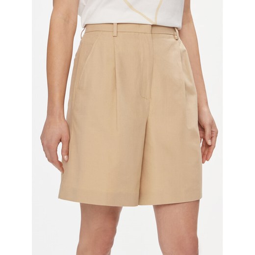 Weekend Max Mara Bermudy Ecuba 2415141022 Beżowy Relaxed Fit ze sklepu MODIVO w kategorii Szorty - zdjęcie 182759168
