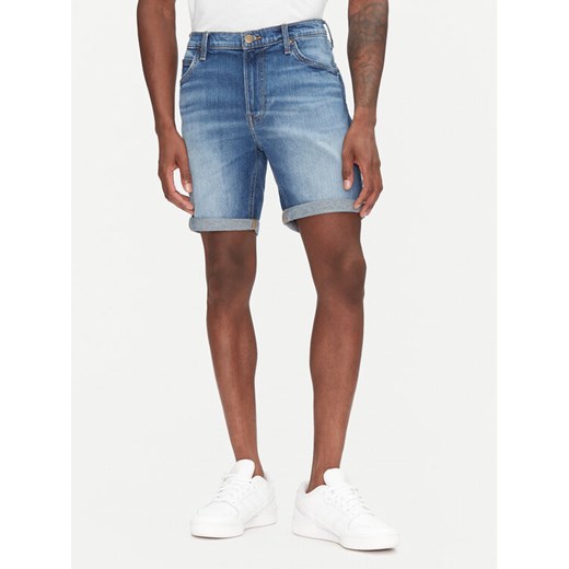 Lee Szorty jeansowe Rider 112363925 Niebieski Slim Fit ze sklepu MODIVO w kategorii Spodenki męskie - zdjęcie 182759189