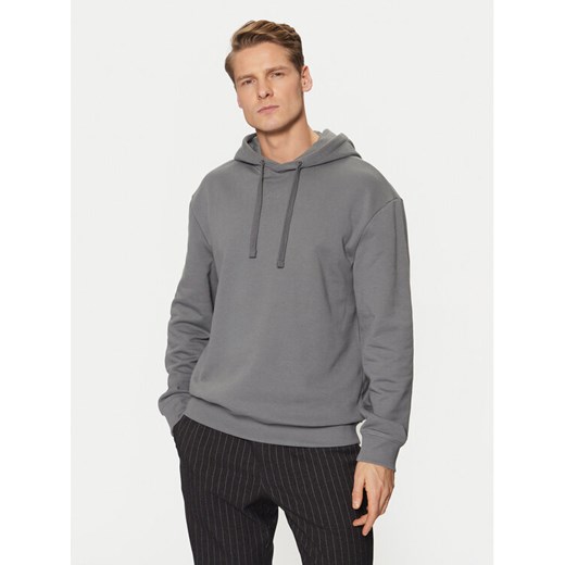 HUGO Bluza Dapo 50486478 Szary Relaxed Fit ze sklepu MODIVO w kategorii Bluzy męskie - zdjęcie 182759246