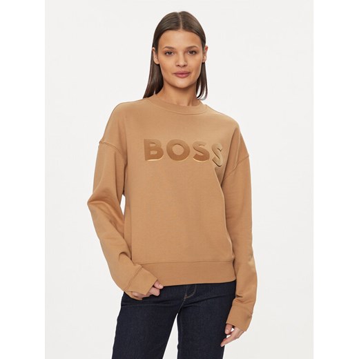 Boss Bluza Econa 50508499 Beżowy Relaxed Fit ze sklepu MODIVO w kategorii Bluzy damskie - zdjęcie 182759266