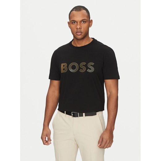BOSS T-Shirt TL Logo 50535170 Czarny Regular Fit ze sklepu MODIVO w kategorii T-shirty męskie - zdjęcie 182759279