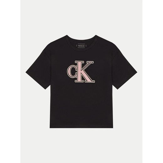 Calvin Klein Jeans T-Shirt IG0IG02806 Czarny Boxy Fit ze sklepu MODIVO w kategorii T-shirty chłopięce - zdjęcie 182759315
