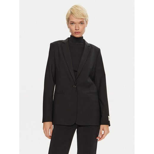 Calvin Klein Marynarka K20K207632 Czarny Slim Fit ze sklepu MODIVO w kategorii Marynarki damskie - zdjęcie 182759319