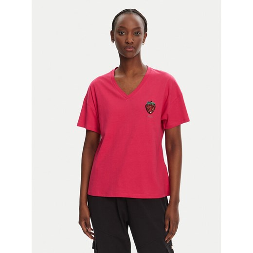Liu Jo T-Shirt WA5366 JS904 Różowy Regular Fit ze sklepu MODIVO w kategorii Bluzki damskie - zdjęcie 182759328