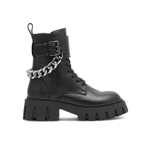 Eva Minge Botki GANDRA-8320 Czarny ze sklepu MODIVO w kategorii Workery damskie - zdjęcie 182759347