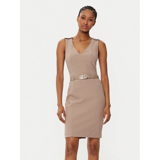 Marciano Guess Sukienka koktajlowa 5RGK10 6302A Beżowy Bodycon Fit ze sklepu MODIVO w kategorii Sukienki - zdjęcie 182759465