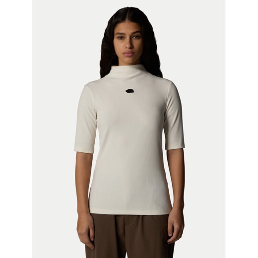 The North Face Bluzka NF0A89C3 Beżowy Slim Fit ze sklepu MODIVO w kategorii Bluzki damskie - zdjęcie 182759467