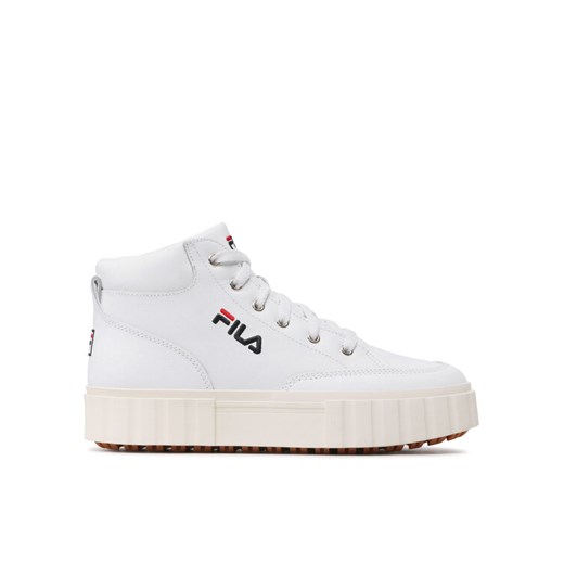 Fila Sneakersy Sandblast Mid Wmn FFW0187.10004 Biały ze sklepu MODIVO w kategorii Trampki damskie - zdjęcie 182759539