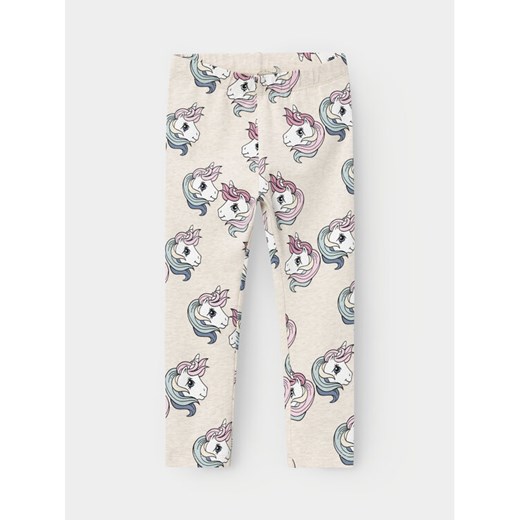 NAME IT Legginsy 13233941 Écru Regular Fit ze sklepu MODIVO w kategorii Spodnie dziewczęce - zdjęcie 182759565
