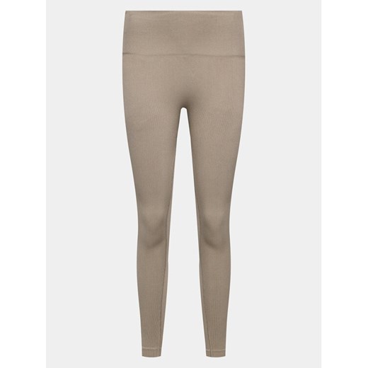 Athlecia Legginsy Aideny W Seamless Rib Tights EA231402 Brązowy Regular Fit ze sklepu MODIVO w kategorii Spodnie damskie - zdjęcie 182759569