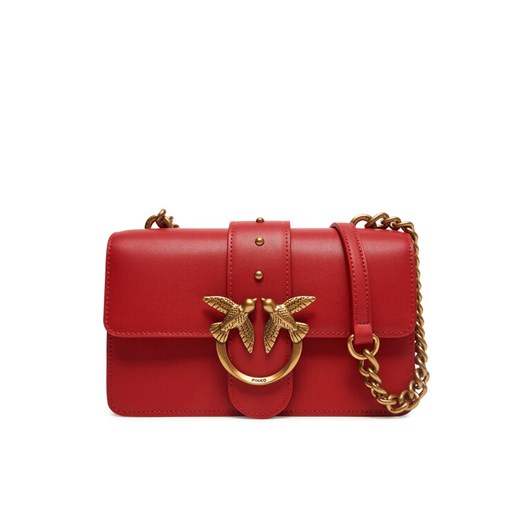 PINKO Torebka Love One Mini Cl PE 25 PCPL 100059 A0F1 Czerwony ze sklepu MODIVO w kategorii Kopertówki - zdjęcie 182759585