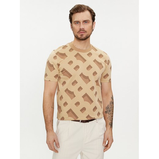 Boss T-Shirt Tiburt 419 50504100 Beżowy Regular Fit ze sklepu MODIVO w kategorii T-shirty męskie - zdjęcie 182759618