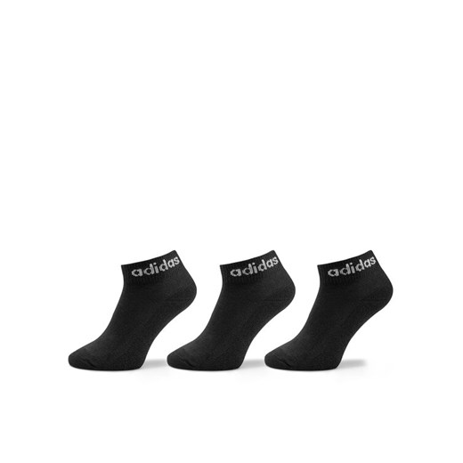 adidas Skarpety Niskie Unisex Linear Ankle Socks Cushioned Socks 3 Pairs IC1303 Czarny ze sklepu MODIVO w kategorii Skarpetki damskie - zdjęcie 182759635