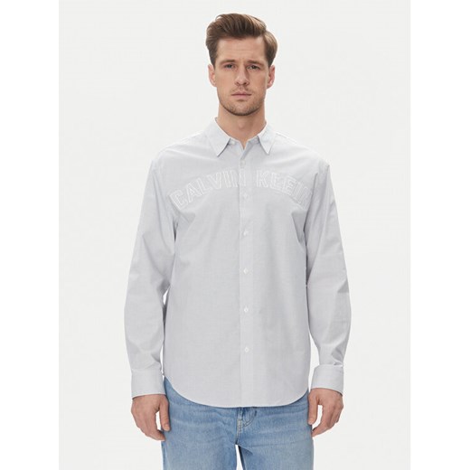 Calvin Klein Jeans Koszula LV04RB119G Niebieski Regular Fit ze sklepu MODIVO w kategorii Koszule męskie - zdjęcie 182759677
