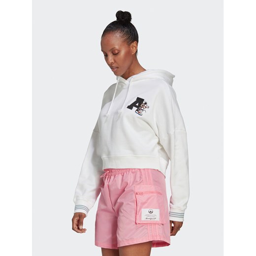 adidas Bluza Disney HL9055 Biały Loose Fit ze sklepu MODIVO w kategorii Bluzy damskie - zdjęcie 182759679
