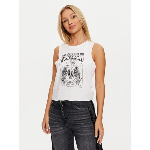 Noisy May Top Max 27033890 Biały Regular Fit ze sklepu MODIVO w kategorii Bluzki damskie - zdjęcie 182759689