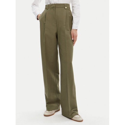 Barbour Spodnie materiałowe Ava LTR0386GN74 Zielony Wide Leg ze sklepu MODIVO w kategorii Spodnie damskie - zdjęcie 182759738