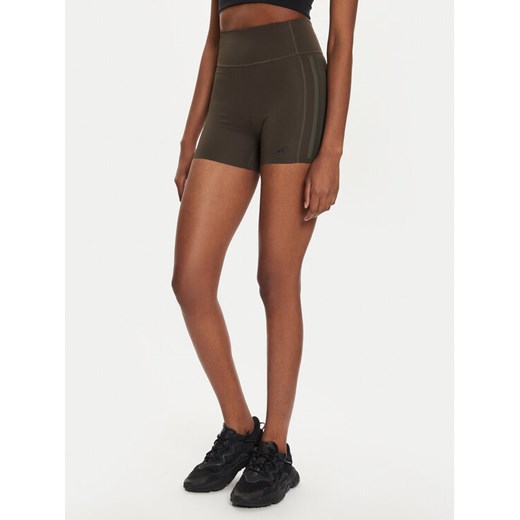 adidas Szorty sportowe Optime 4-Inch IK5480 Khaki Slim Fit ze sklepu MODIVO w kategorii Szorty - zdjęcie 182759746