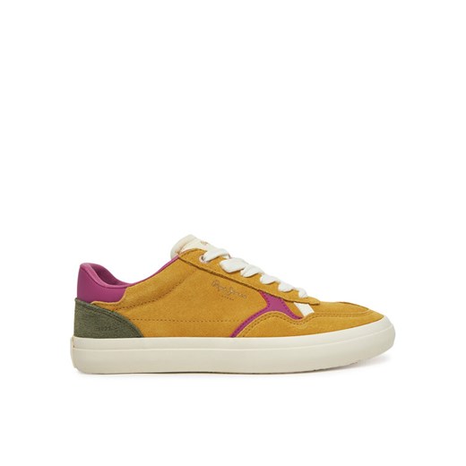 Pepe Jeans Sneakersy Travis City W PLS31592 Zielony ze sklepu MODIVO w kategorii Trampki damskie - zdjęcie 182759769