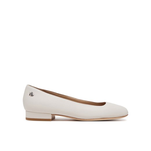 LAUREN RALPH LAUREN Baleriny Emellie 802970534003 Biały ze sklepu MODIVO w kategorii Balerinki - zdjęcie 182759847