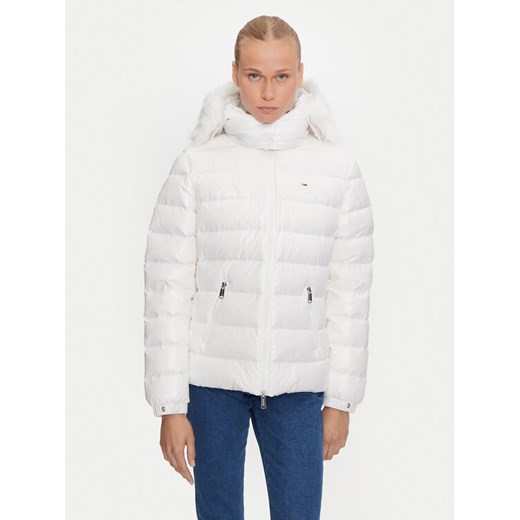 Tommy Jeans Kurtka puchowa DW0DW19926 Biały Regular Fit ze sklepu MODIVO w kategorii Kurtki damskie - zdjęcie 182759979