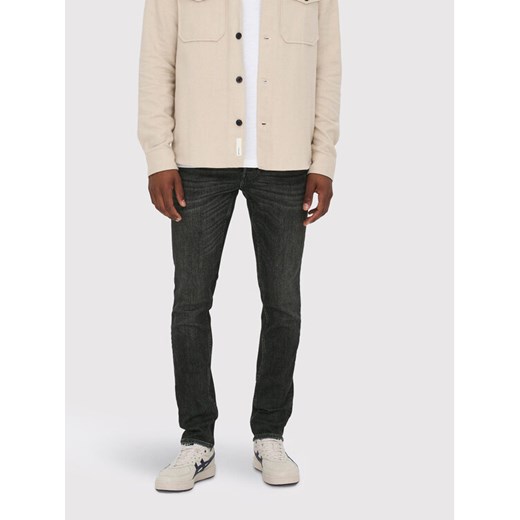 Only & Sons Jeansy Loom 22023145 Czarny Slim Fit ze sklepu MODIVO w kategorii Jeansy męskie - zdjęcie 182759987
