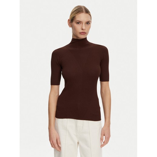 Kontatto Sweter 3M0530C Brązowy Regular Fit ze sklepu MODIVO w kategorii Swetry damskie - zdjęcie 182760018