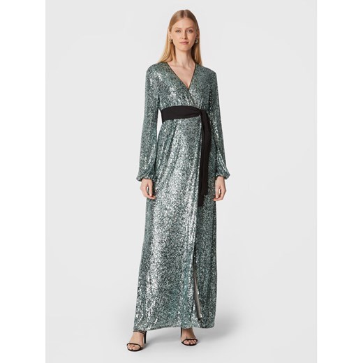 Pinko Sukienka wieczorowa Germanico 1G18C0 A099 Zielony Regular Fit ze sklepu MODIVO w kategorii Sukienki - zdjęcie 182760028