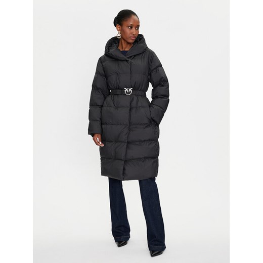 PINKO Kurtka zimowa Collirio Caban 103828 A11M Czarny Regular Fit ze sklepu MODIVO w kategorii Kurtki damskie - zdjęcie 182760048