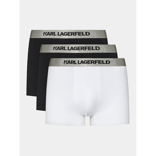 KARL LAGERFELD Komplet 3 par bokserek 240M2106 Czarny ze sklepu MODIVO w kategorii Majtki męskie - zdjęcie 182760049
