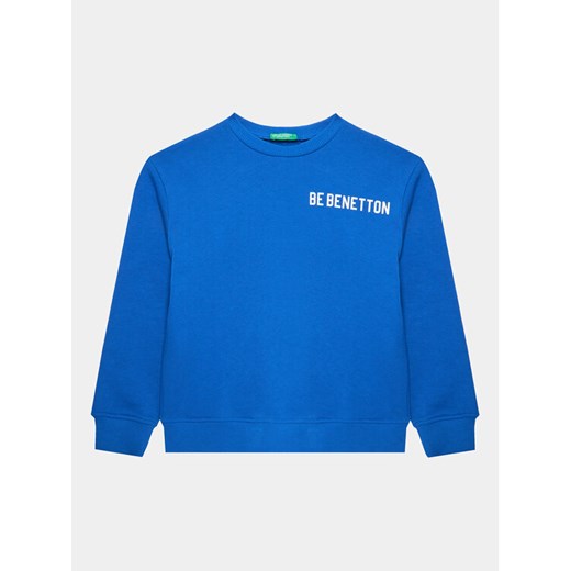 United Colors Of Benetton Bluza 3J68C10D4 Niebieski Regular Fit ze sklepu MODIVO w kategorii Bluzy chłopięce - zdjęcie 182760067
