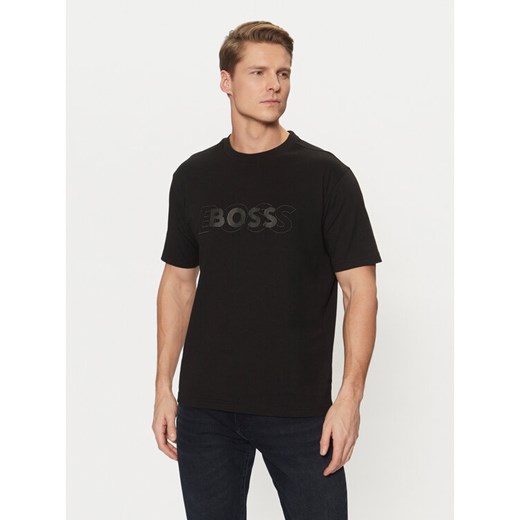 BOSS T-Shirt 50531271 Czarny Regular Fit ze sklepu MODIVO w kategorii T-shirty męskie - zdjęcie 182760095
