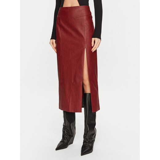BARDOT Spódnica z imitacji skóry Dante 58855SB2 Czerwony Regular Fit ze sklepu MODIVO w kategorii Spódnice - zdjęcie 182760147